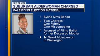 Waukegan alderperson accused of signing mail-in ballot with deceased mother's name
