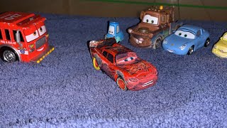 Cars 3 Lightning McQueen Crash Stop Motion Remake