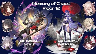 Boothill vs Svarog (0-Cycle) | Acheron x E6 Jiaoqiu Hypercarry | Memory of Chaos Floor 12