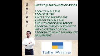 GCC VAT | UAE DUBAI VAT IN TALLY PRIME | VAT KI ACCOUNTING TALLY ME KESE KARE | UAE PART-1