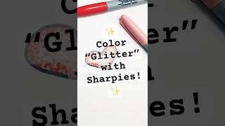 Faux Glitter Coloring Technique Using Sharpies