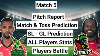 GUY VS SKN Dream11 Prediction | GAW VS SNP Match Prediction | CPL 2021