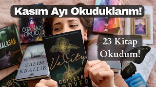 Kasım Ayı Okuduklarım! (23 KİTAP!)