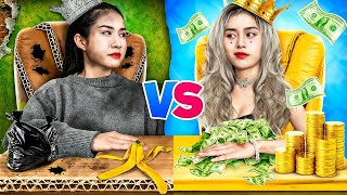 ¡Chica Pobre Vs Chica Rica! ¡Mi Hermana Fue Adoptada Por La Familia De Un Millonario!