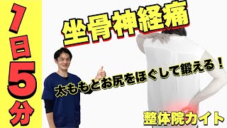 坐骨神経痛！太ももとお尻をほぐして鍛えて解消！【相模原市古淵にある腰痛専門整体院カイト】