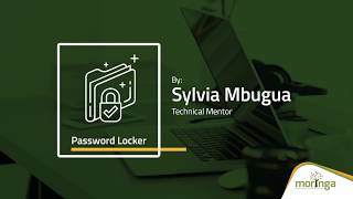 Making a simple password locker with Python!