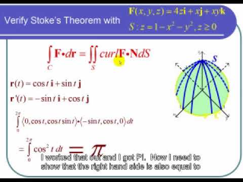 Verifying Stokes Theorem - YouTube