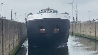 Bunker Barge MONTANA spotted entering the lock of kramer Netherlands 🛟⚓️ #subscribe #marinoph #ofw