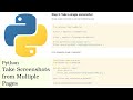 How to Take Screenshots in Python from Multiple Pages