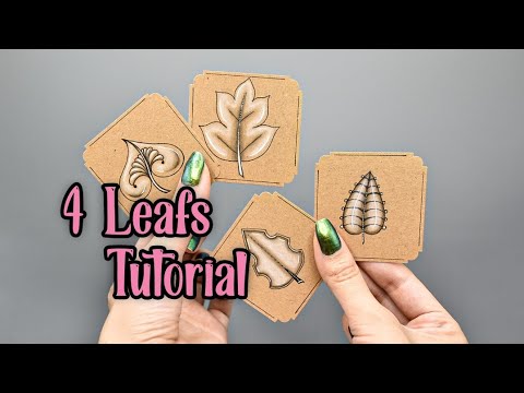 4 Leafs Tutorial Part 5 How To Draw Leaf Zentangle Patterns