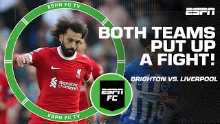 Mohammed Salah with BOTH GOALS for Liverpool 🔥 Brighton vs. Liverpool [FULL REACTION] ESPN FC