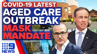 RATs blamed for aged care outbreak, VIC mask mandate to stay | Coronavirus | 9 News Australia