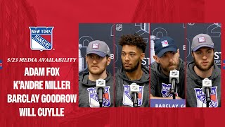 NYR Practice: Fox, Miller, Goodrow \u0026 Cuylle Media Availability | May 23, 2024