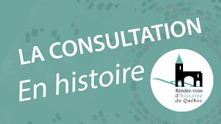 La consultation en histoire: état des lieux de la profession d’historien