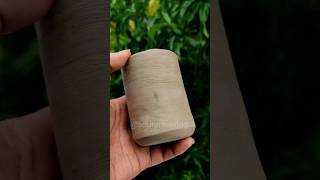 finally আজ মাটির গ্লাস বানিয়ে ফেললাম #art #clay #pottery #craft #model #shorts #viral #minivlog