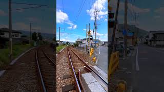 肥薩おれんじ鉄道の旭町踏切  Japanese local line Hisatsu Orange Railway Asahimachi Level Crossing. #travel