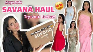 Huge Independence Day Savana Sale Haul 😍 Try-On + Review 🤩Upto 70% Off 😱🤩