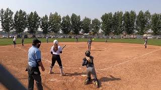 Brynna Farman at the plate: Idaho Tournament 10/02/2020