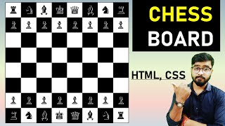 Chessboard using HTML and CSS | HTML CSS | by Rahul Chaudhary