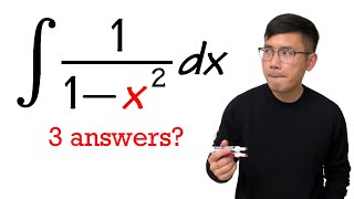 the integral of 1/(1-x^2) (hyperbolic functions vs partial fractions?)