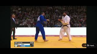 Inal Tasoev (IJF) - Nikiforov T, BEL) Semi final +100, judo - Grand slam de Paris - Eliminatoires