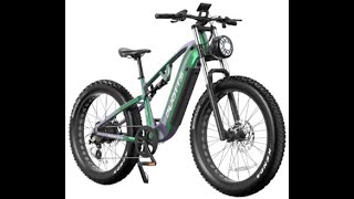 DUOTTS E26 Electric Bike, 750W Motor, 48V 20Ah  26*4.0 inch Tires, 55km/h Max Speed, 120km  EU9.NL