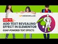 GSAP Scroll Animation for Text in Elementor | Elementor Tutorial