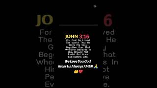 #injesuschristlovingnamewepray #JOHN 3:16 Oh God You're So Good #foryou #shortvideos #