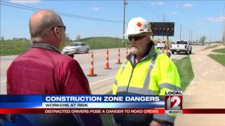 Distracted drivers pose a danger to road crews