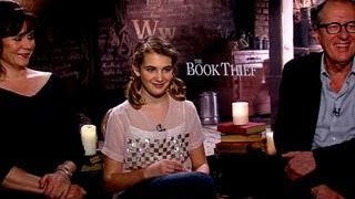 Geoffrey Rush, Sophie Nelisse & Emily Watson talk The Book Thief