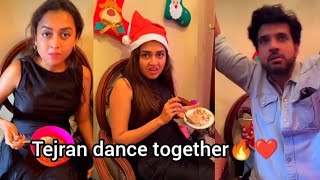 tejasswi prakash nd karan kundra at Jessica christmas party l Tejran dancing with Aly nd jasmine l