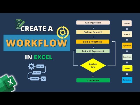 Create a Workflow Diagram in Excel