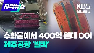 [자막뉴스] 수화물에서 400억 원대 00! 제주공항 '발칵' / KBS 2023.11.04.