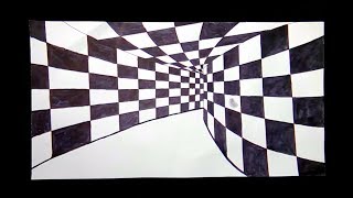 Easy 3D Drawing Illusions for beginners / 3D Trick Art on paper / How to draw in 3D