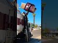 Garbage Truck Picks Up Full Trash Can 👍 #shorts #viral #tiktok