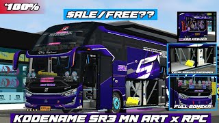 FREE?!! || KODENAME XHD SR3 FINAL BY MN ART x RPC || BUSSID V3.7.1