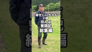 北陸福井若狭の里山　古民家宿こはる　共に暮らす幸せじぃ91歳　秋までの田んぼ奮闘記の総集編　お見逃しなく☘️🙏#おじいちゃん #古民家宿 #田んぼ