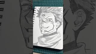 Sukuna From Jujutsu Kaisen Drawing 💀 #anime #drawing #shorts #sukuna #jjk