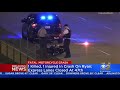 1 killed 1 injured in motorcycle crash on dan ryan expressway sb expressway lanes closed at 47th s