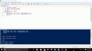 Powershell Menu Creation