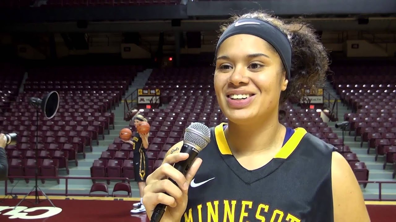 2014 Minnesota WBB Media Day: Sophomore Center Amanda Zahui B - YouTube