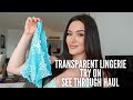 SHEIN LINGERIE TRY ON HAUL! sheer & transparent lingerie