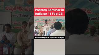 Pastors Seminar in India on 11 Feb'25 #viralreels @jagministries-international