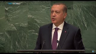 Turkish President Erdogan addresses global powers