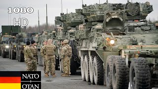 Hundreds Of US And Nato Allied Tanks Arrive At the Ukrainian Border