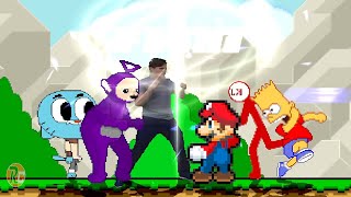 TINKY WINKY, GUMBALL and JERMA  vs  KJ, BART and MARIO | best of 3