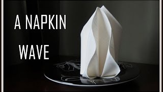 Napkin Folding: A Wave