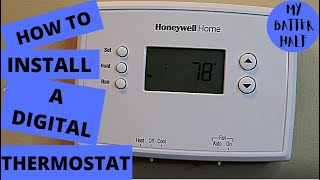 How to replace your old mercury thermostat with a new digital one