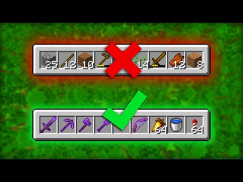 The best inventory layout in Minecraft for survival