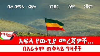 ጣና ልዩ መረጃ፦ በአራቱም ጠቅላይ ግዛቶች አፍላ የውጊያ መረጃዎች…